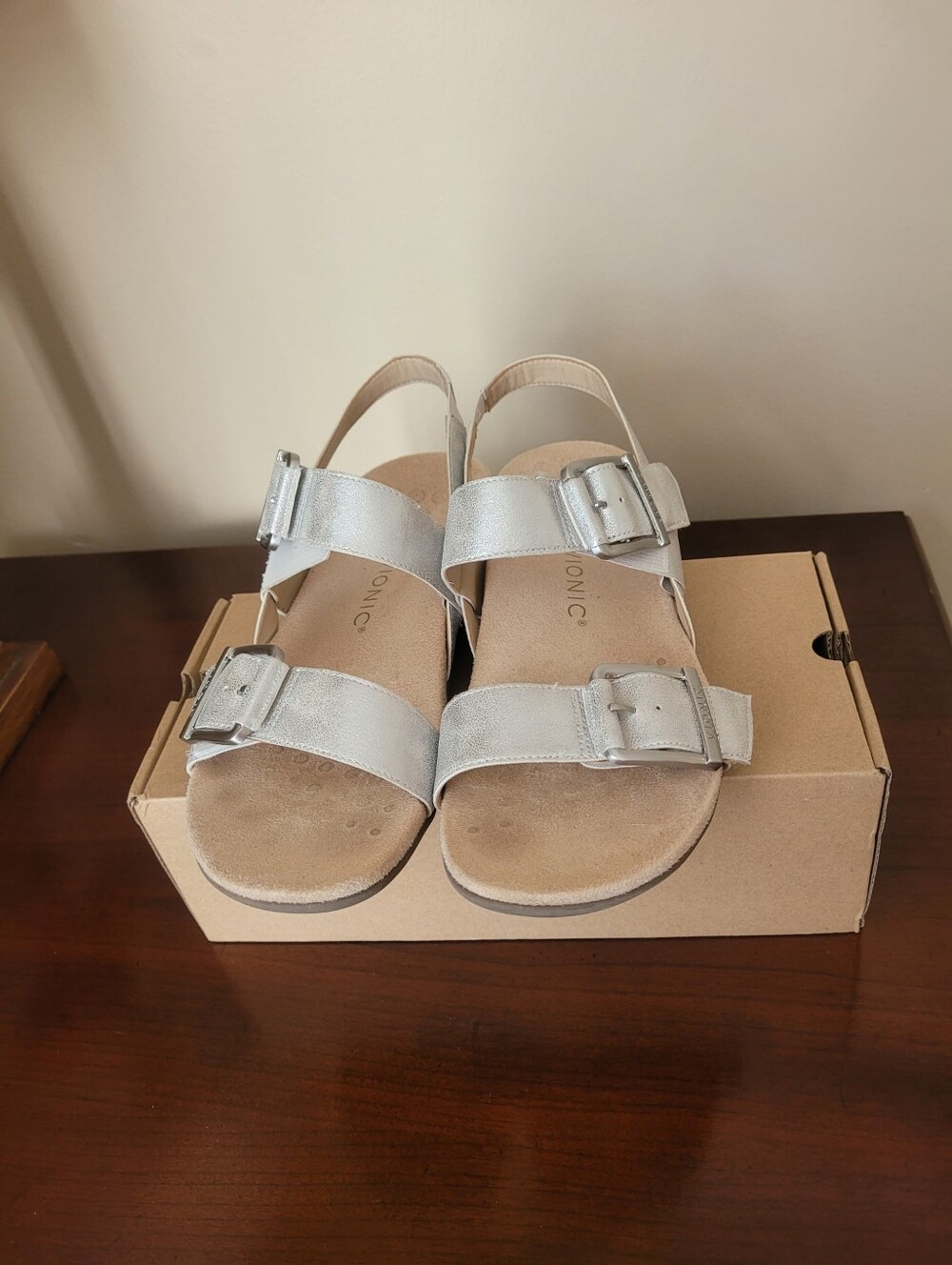 Vionics Reese Pewter Sandals